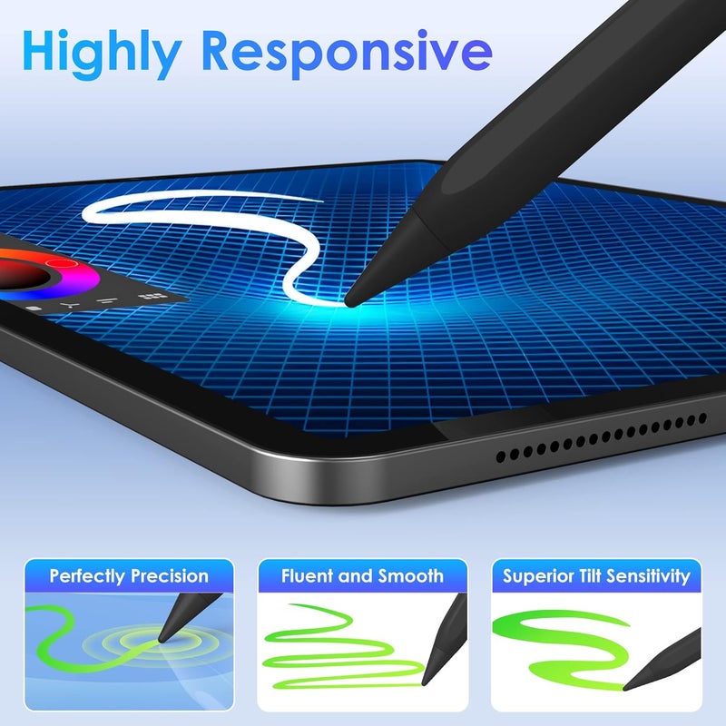 JAMJAKE Stylus Pen for iPad 11th & 10th Generation - 10Mins Faster Charge Compatible with (2018-2025) Apple iPad 6-11 Gen, iPad Air 3/4/5/M2/M3, iPad mini 5/6, iPad Pro 11"/12.9"/M4 - Image 2